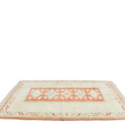 4x6 Oushak Light Blue & Beige Vintage Rug, 127x197Cm