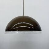 Mushroom hanging lamp brown , 1970s