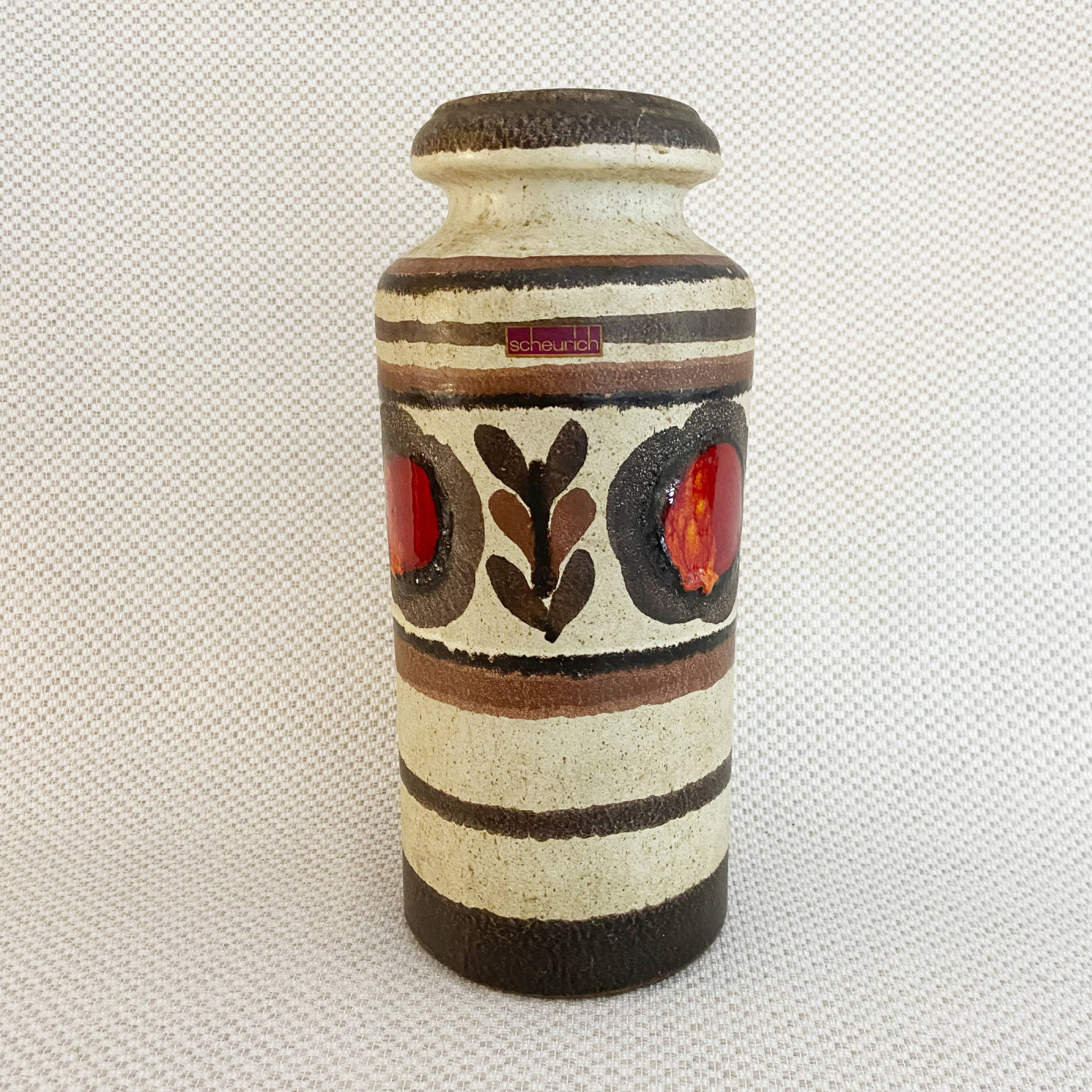 Vintage Scheurich vase in ceramic West Germany / 1960s