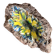 Brutalist vintage enameled volcanic lava trinket dish