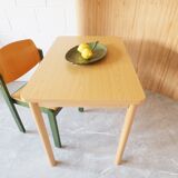 Table de cuisine en bois des années 1980