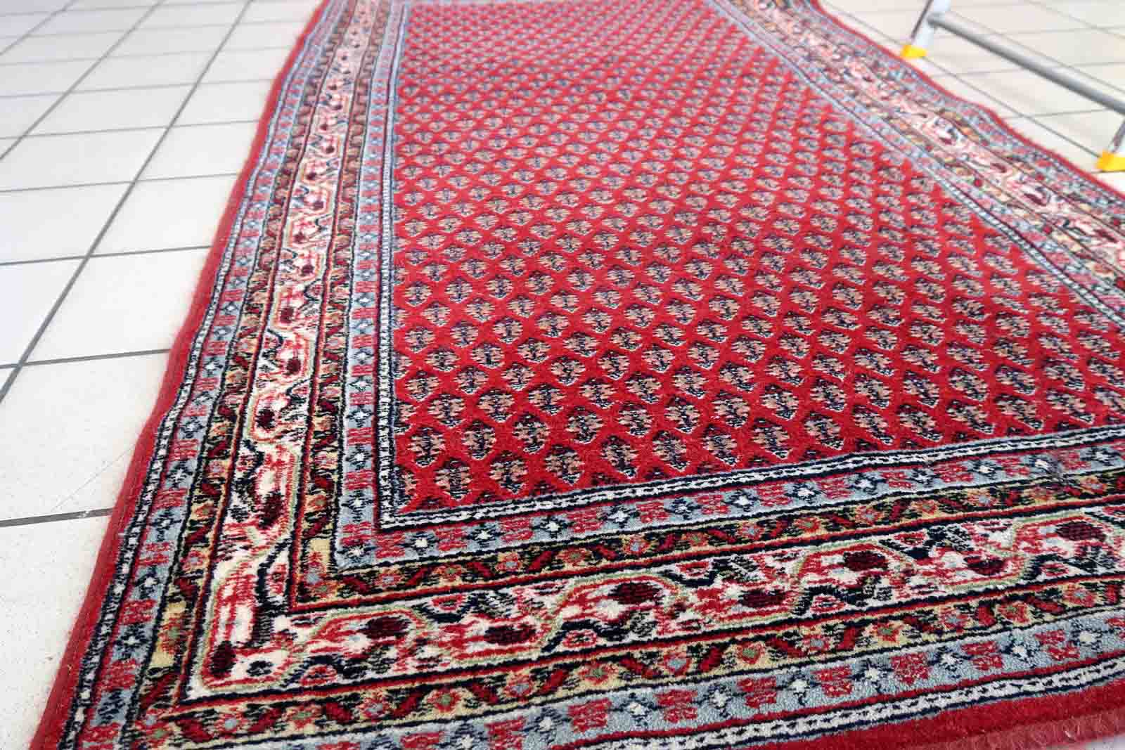 Vintage Indian carpet Seraband 100cm x 189cm 1970s