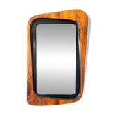 Miroir Palissandre Glas & Trä Suède 50"