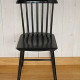 Black wooden bistro chairs