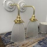 Pair of art deco wall lights