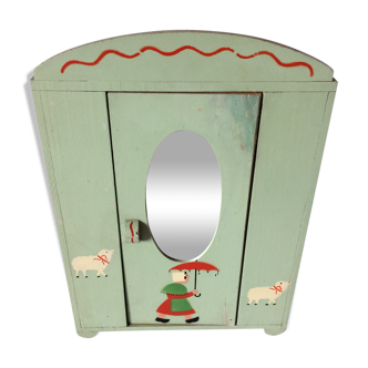 Vintage doll ice cream cabinet