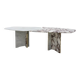 L.A. Studio Contemporary Modern Marble and Brass Italian Dining Table