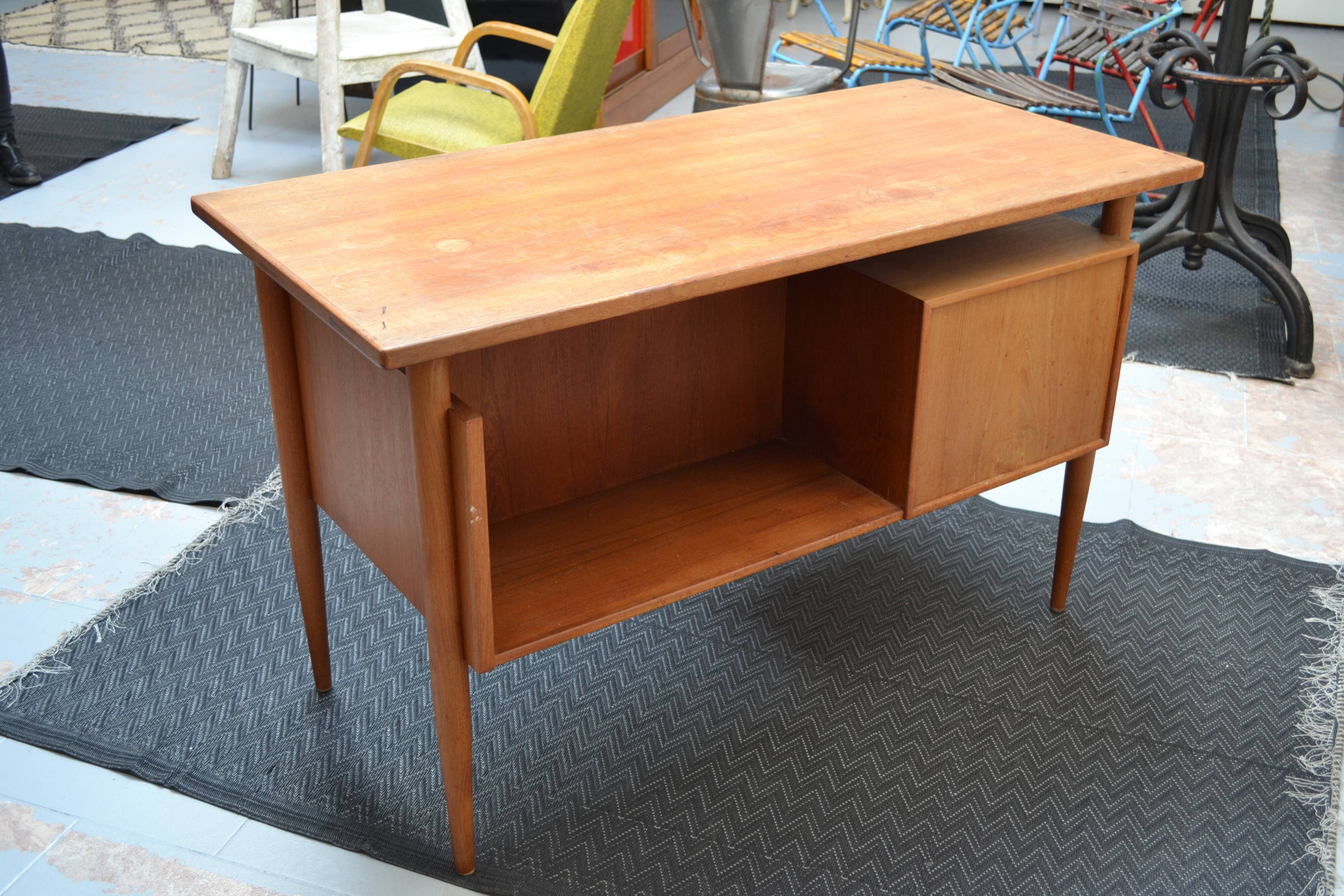 Scandinavian teak desk, 50 years