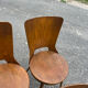 Suite of 6 Baumann chairs Dove model