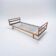 Lit 1 place, daybed scandinave en teck pied compas 1960