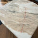 Water droplet marble coffee table design from the 70s.
