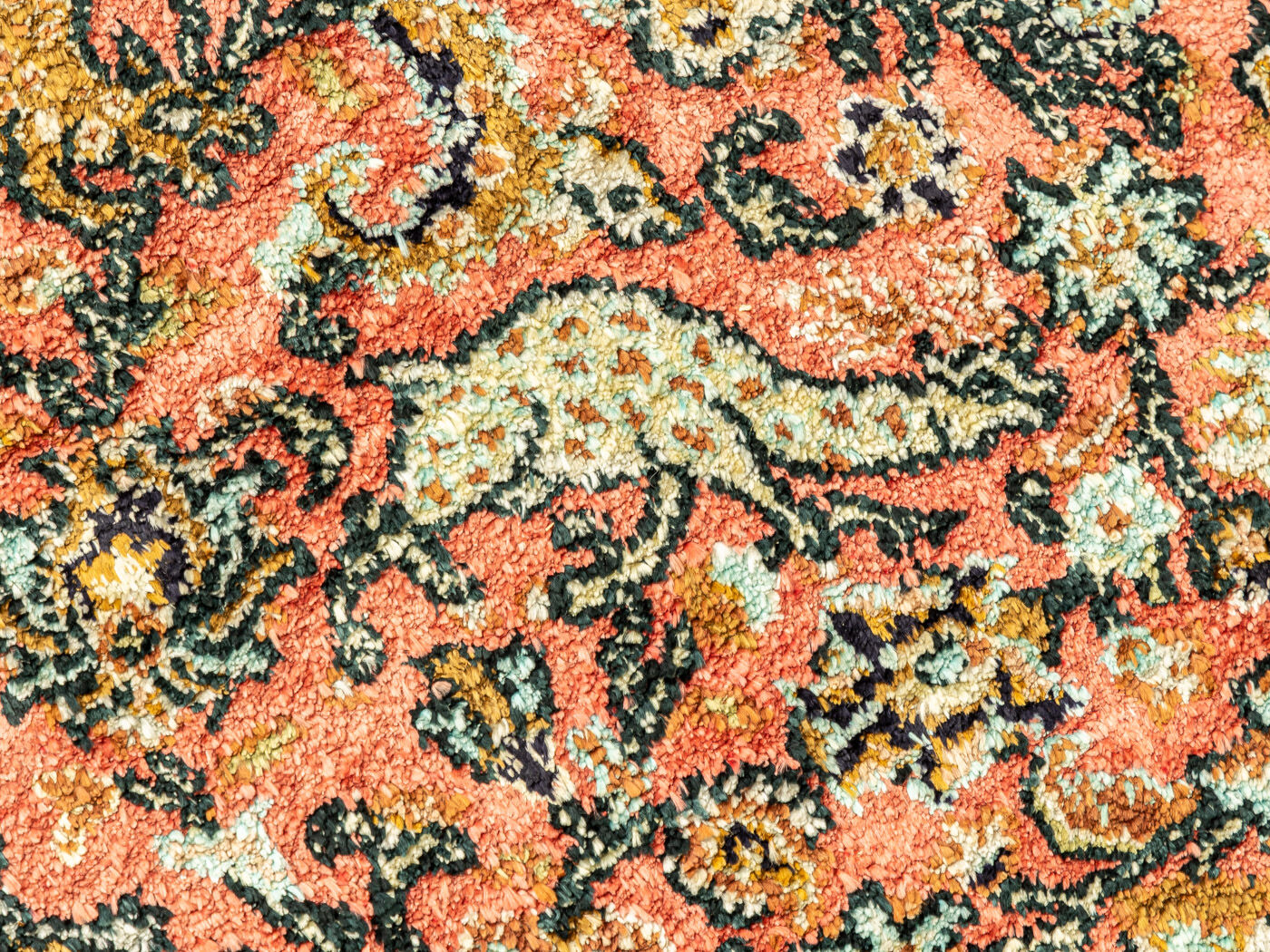 1960s Ghom Carpet , 110 x 162