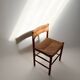 Lot de 5 chaises Charlotte Perriand modèle Dordogne