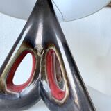 Paire de lampes céramiques forme libre triangle