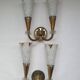 Pair of wall lights from Maison Lunel (Royal Production) Arum model from the 50s