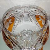 Cut and chiseled Bohemian crystal cup