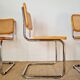 4 Italian chairs by Marcel Breuer B32 Cesca, 1970s