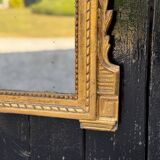 Large Mirror with Entwined Doves, Louis XVI, Gilded and Painted Wood, 18th Century