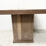 Art Deco coffee table in limed oak, 20th century