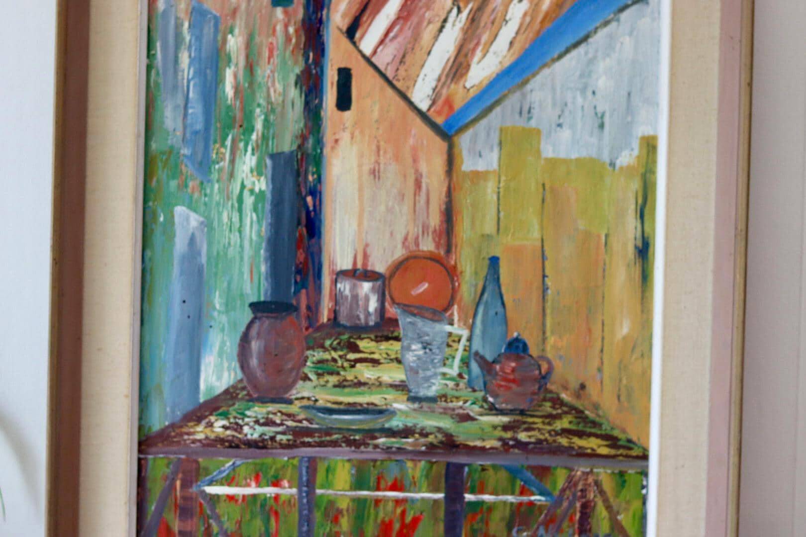 Table de nature morte de Gösta Nyberg (1913-1987)