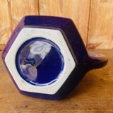 Pichet en grés flammé bleu Art Deco