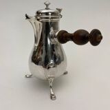 Tripod chocolate jug in silver from the 18th century Farmers General 378 grams