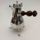 Tripod chocolate jug in silver from the 18th century Farmers General 378 grams