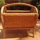 Cane magazine rack from the Philippines