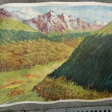 School poster editions nightingale N° 41 and 42 mountain and Mediterranean vegetation