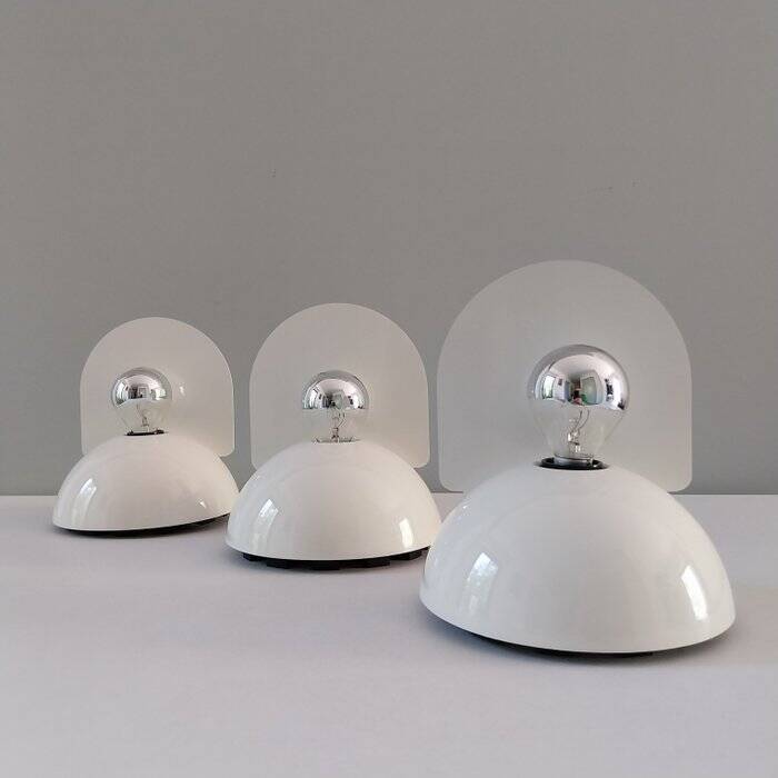 Set of 3 Artemide “Buco” lamps by Claudio Bini
