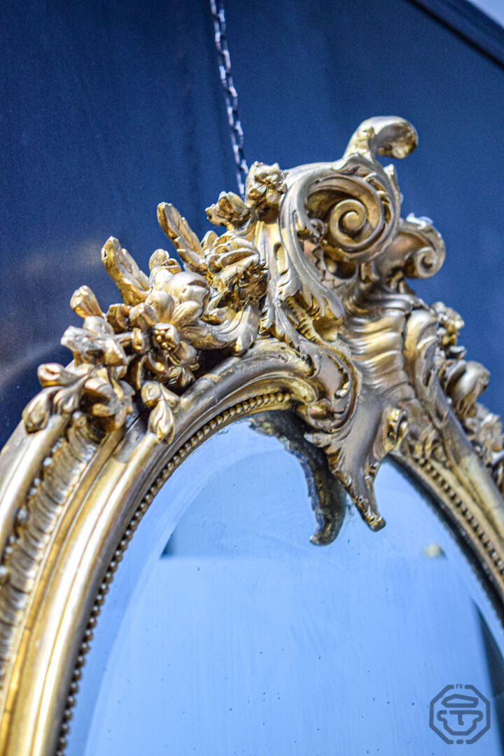 19th-century golden mirror