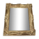 Miroir en bois et stuc redoré de style rocaille 33x29