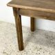 Vintage 1960s refectory table in solid raw oak