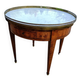 Table bouillotte ancienne style louis xvi plateau marbre