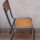 Chaise de bureau métal et bois