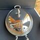 Rino Greggio - OLRI and Pyrex - Large serving dish - Modern - Silver metal, Glass