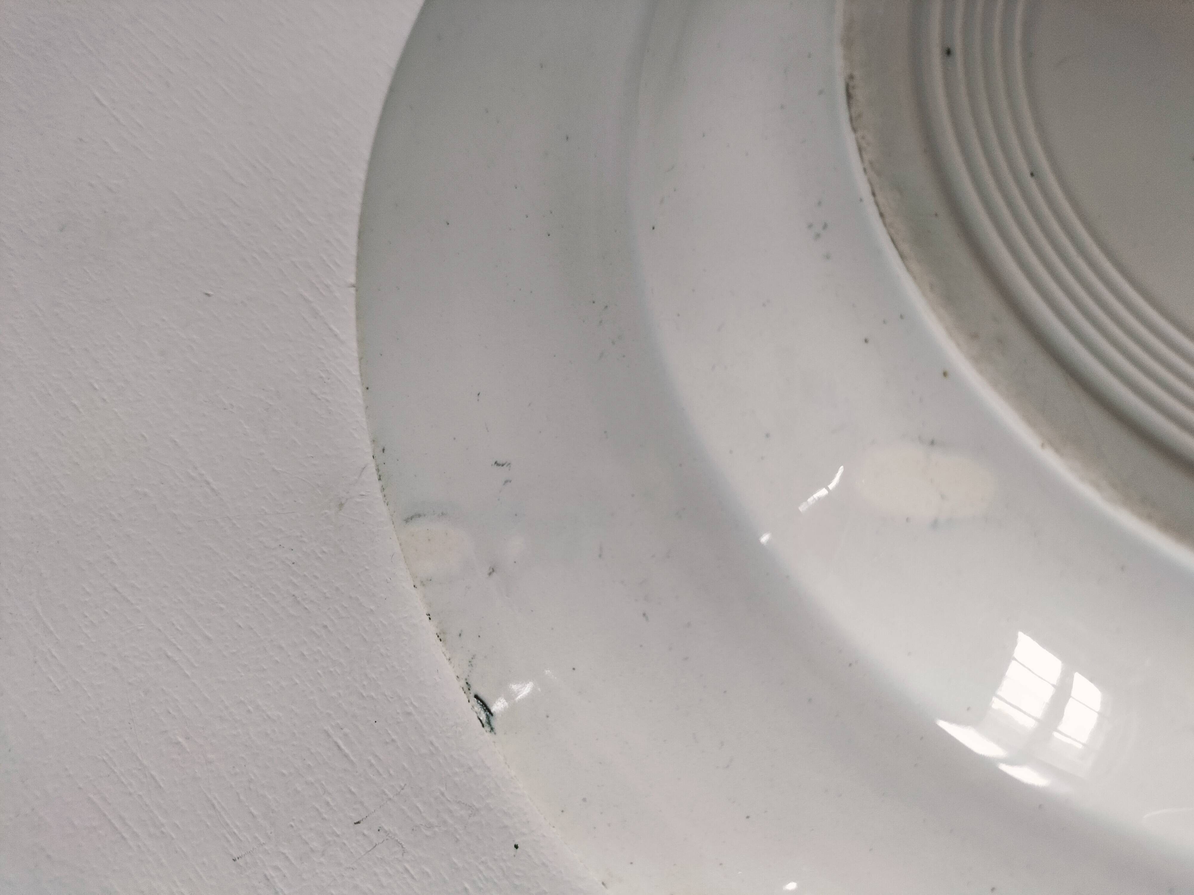 Plate by A. Lebacqz & M. Bouchart, green floral decoration, Richelieu model