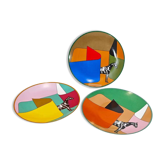 Hermès “La Serpentine” Porcelain Dinner Plate Set of 3
