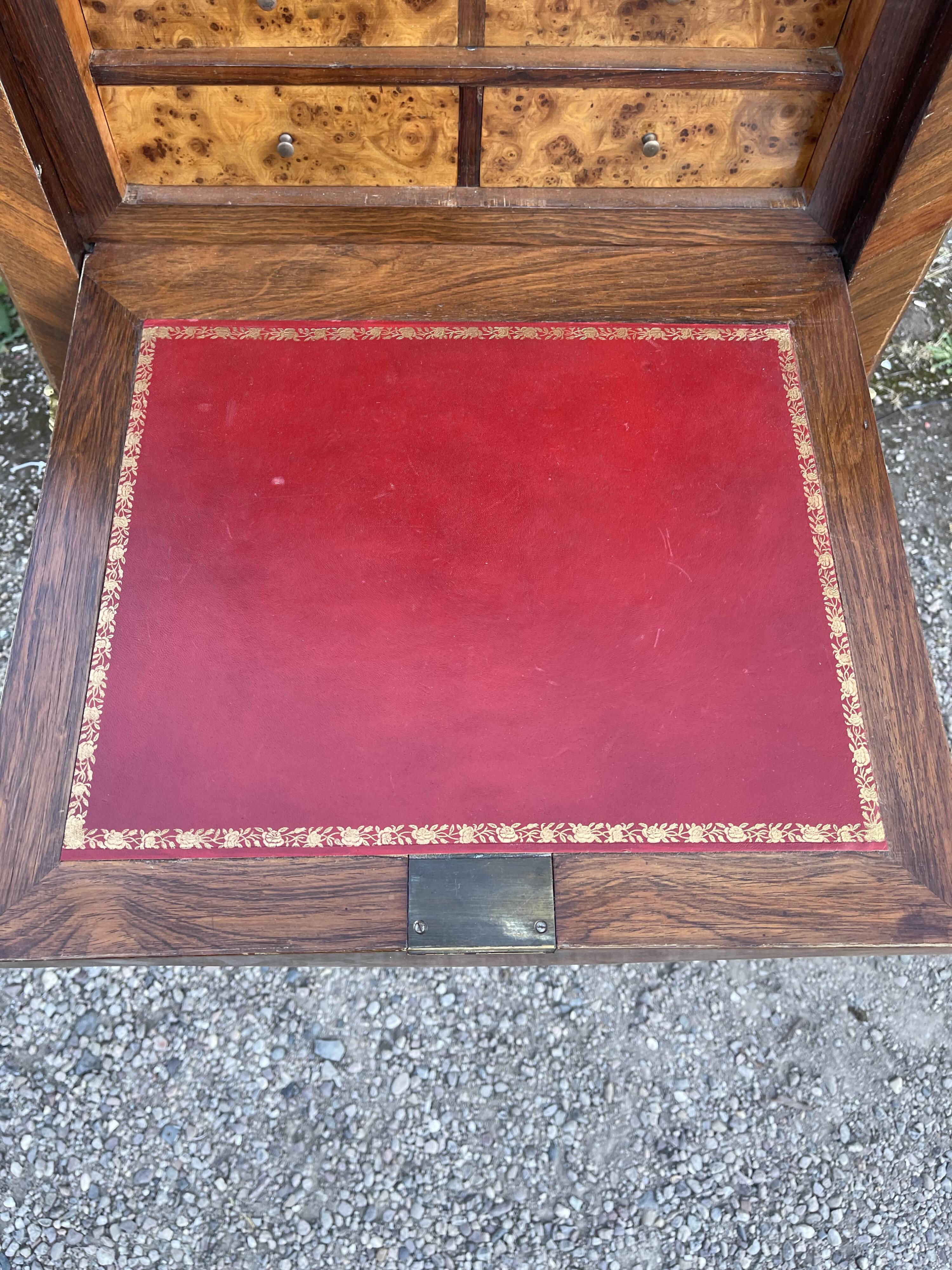 Secretary louis XV curved, varnish Martin, marquetry