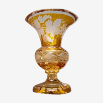 Vase en cristal de Bohême