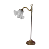 Tulip lamp articulated art nouveau brass