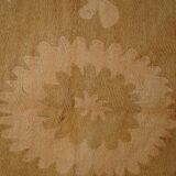 Hand-knotted rug, vintage Turkish rug 129x133 cm