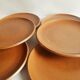 Set of 6 vintage Brenne Grès stoneware dinner plates from France