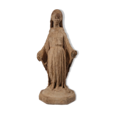 Virgin of devotion, patinated plaster, early nineteenth century