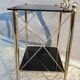 Desserte or et opaline noire vintage 70
