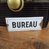 Enameled Office Plate - Old enameled plate
