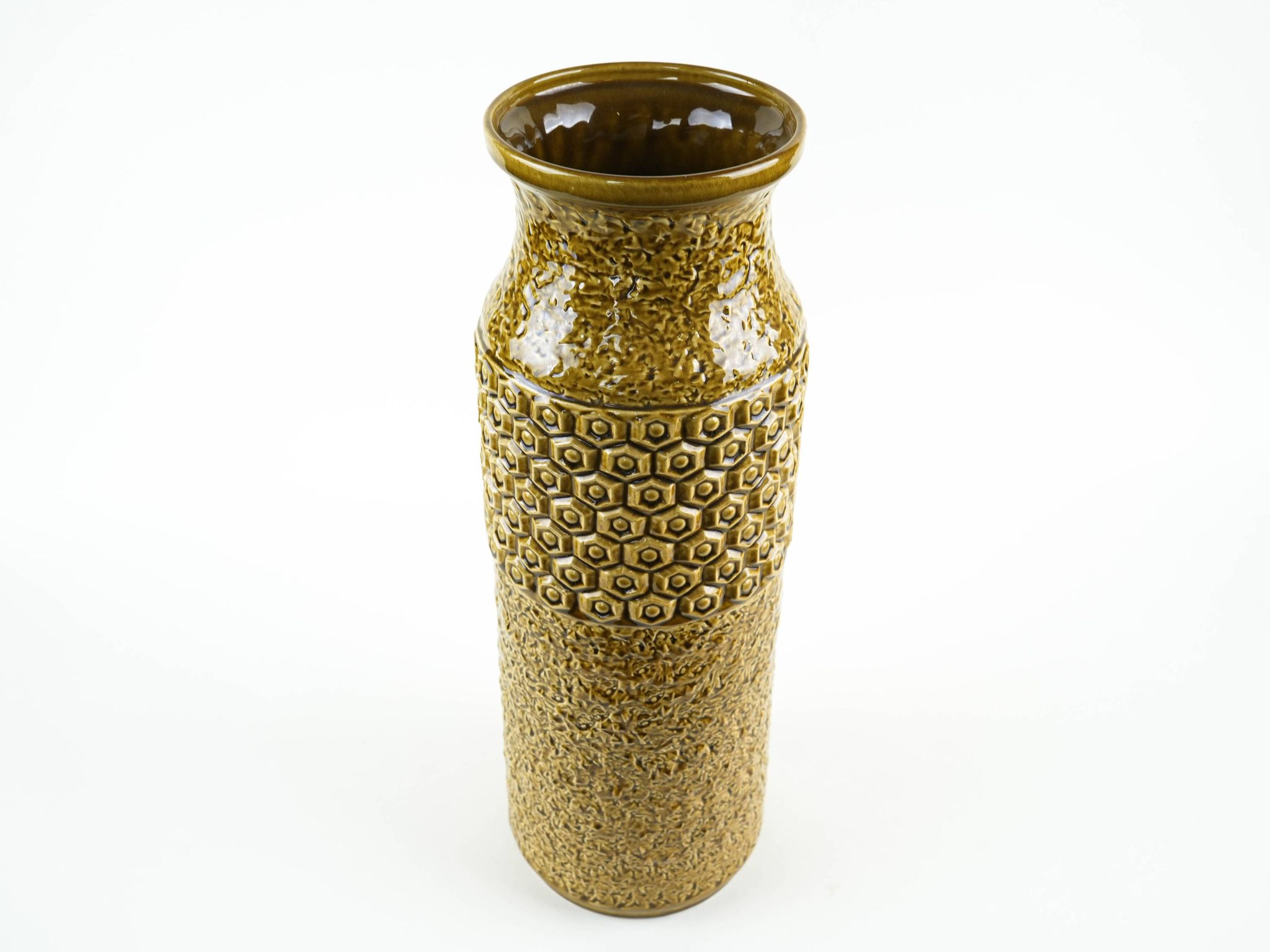 Vase en céramique de BAY Keramik avec glaçure Fat Lava, Allemagne, années 1970