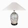 Large vintage ceramic flower table lamp, Italy, 1970s