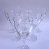 6 twisted feet wine glasses