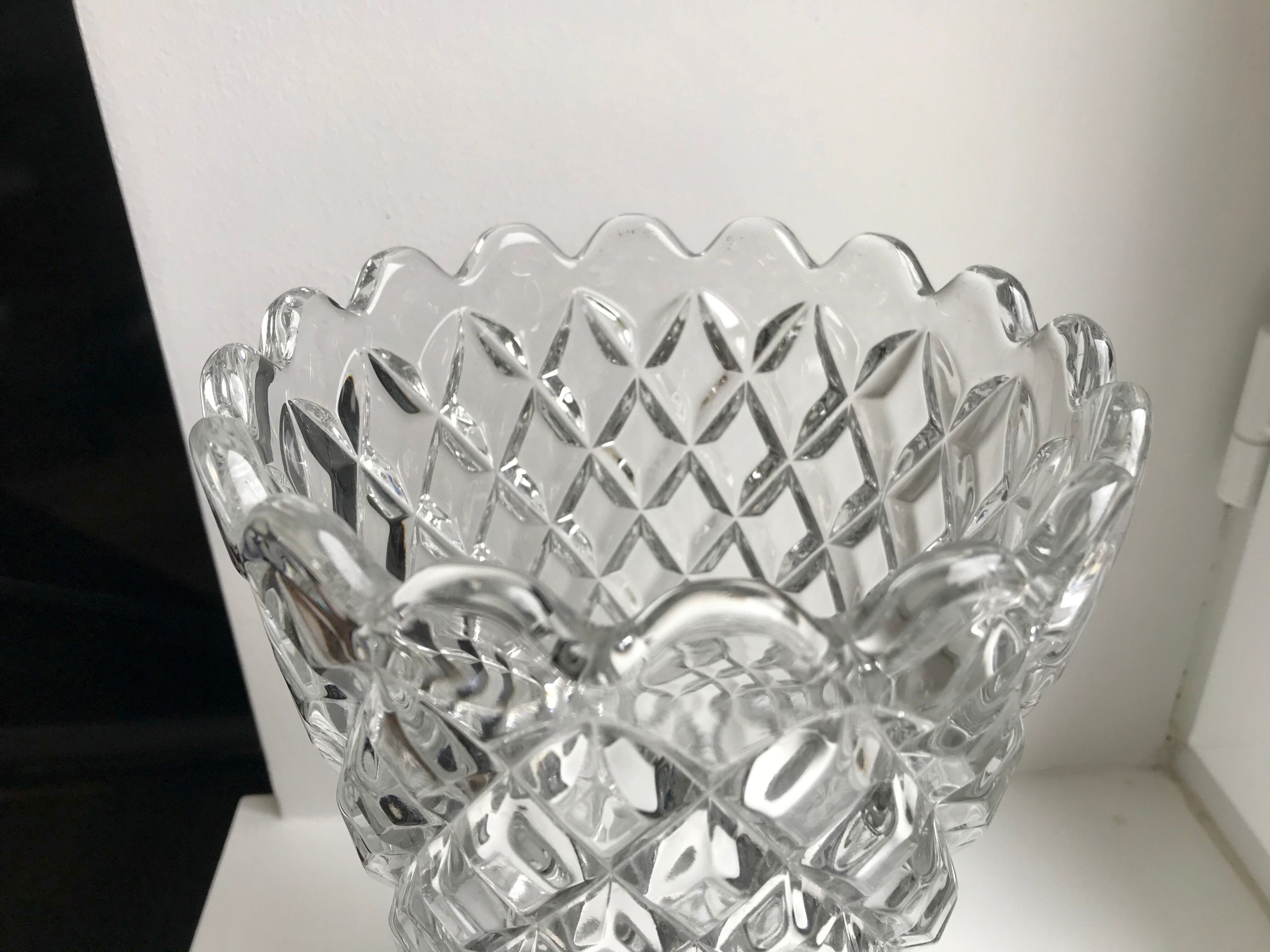 Art Deco crystal vase 50s